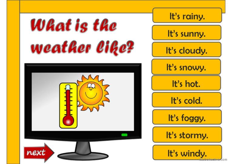 What's the weather like? - game