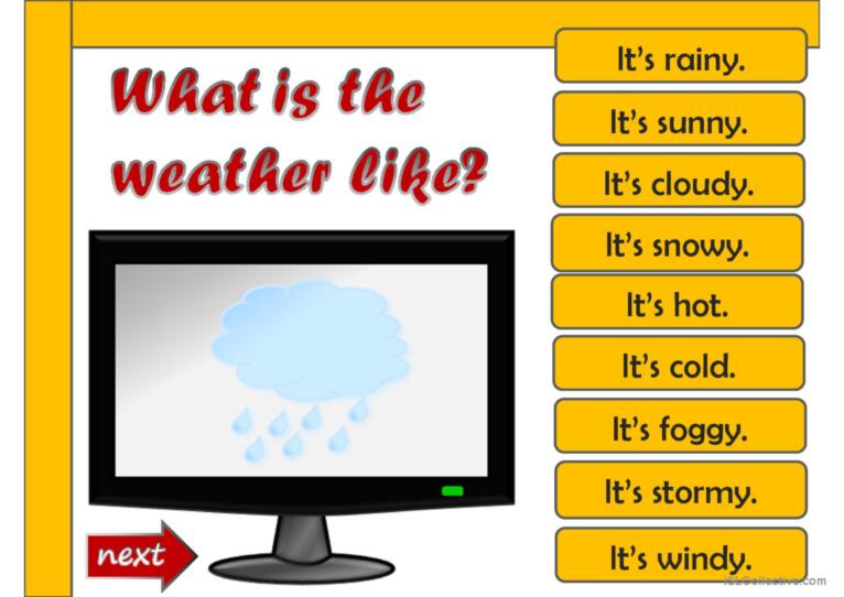 What's the weather like? - game