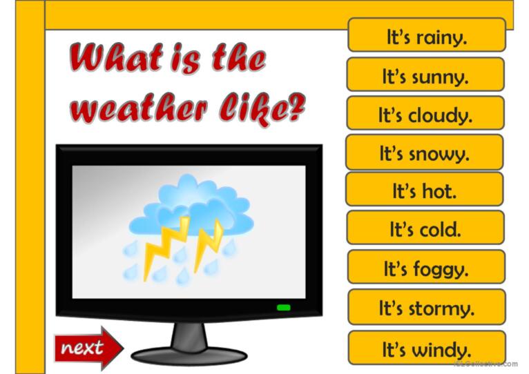 What's the weather like? - game