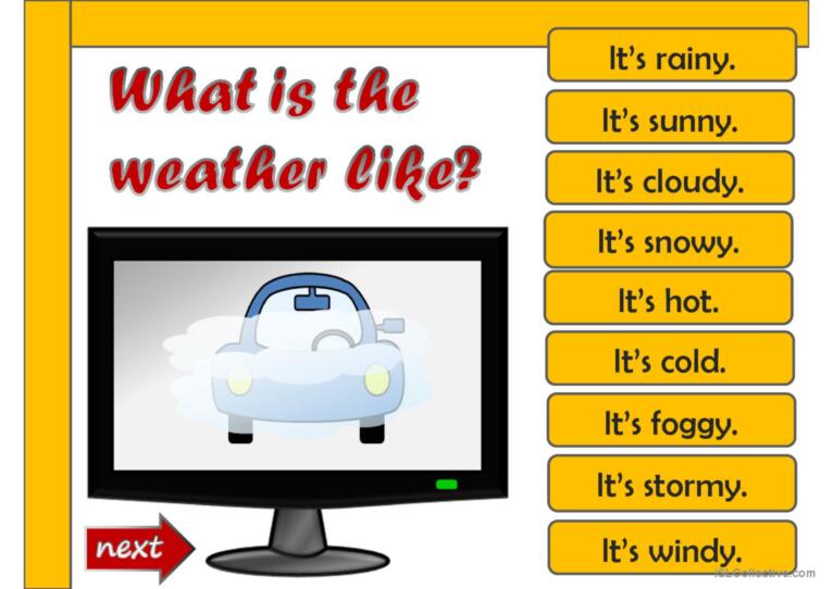 What's the weather like? - game