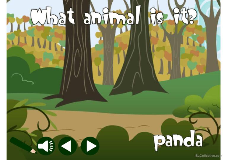 Wild animals - vocabulary *with sound*