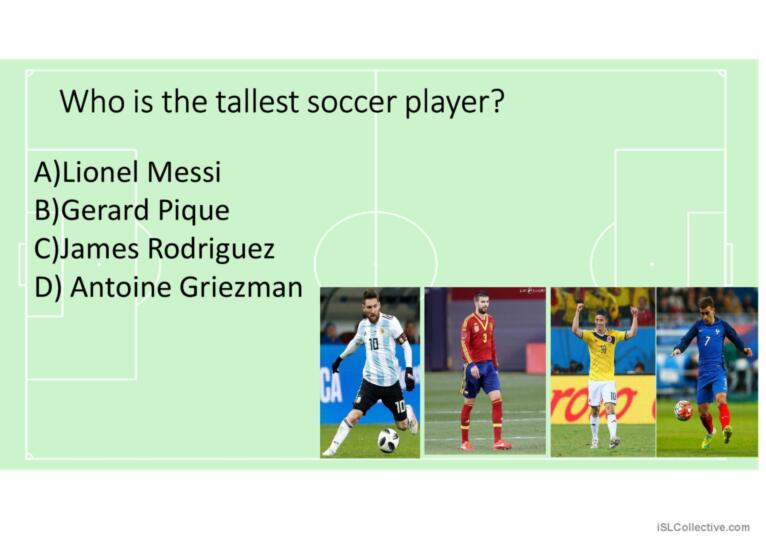 Comparatives, superlatives and physical apperance  using World Cup